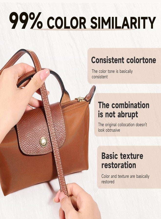 KOMHPS Leather Purse Strap Replacement, Three-speed Adjustment Handbag Crossbody Shoulder Strap Kit for XSmall Tote Bag Women - Image 3